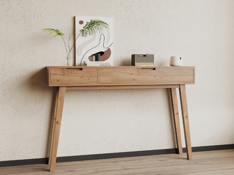 Log Style Entrance Table End View Table