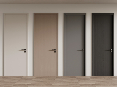 Modern interior door wooden door single door