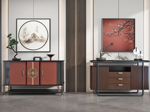 New Chinese Side Cabinet Entrance Cabinet