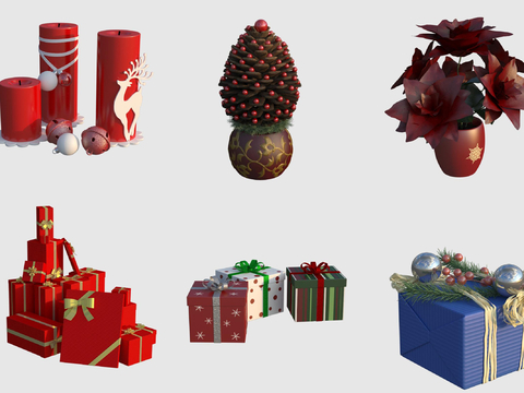 Christmas decorations gift box