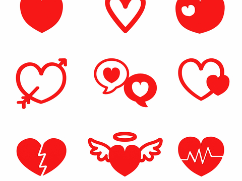 Heart of Heart Wall Love Icon