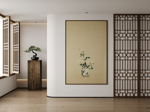 New Chinese Flower Painting Art Painting Decorative Painting