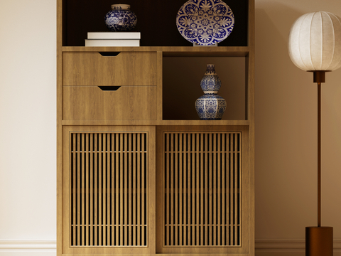 New Chinese-style Antique Tea Cabinet