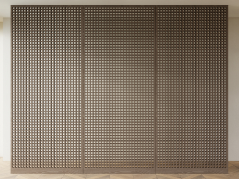 Modern hollow partition grille partition