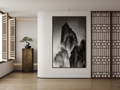 New Chinese Decorative Painting Zen Hanging Painting Ink Painting Ancient Painting