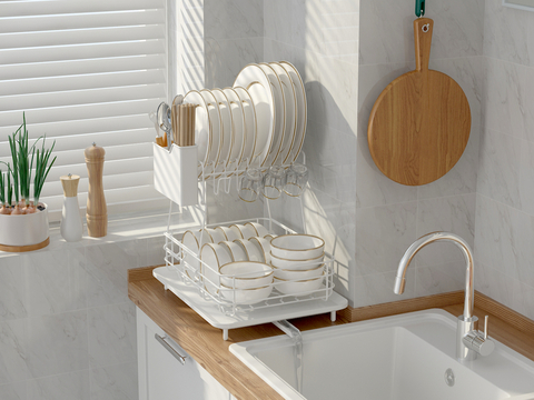 Dish Rack Drain Rack Kitchen Tableware