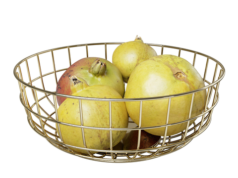 Pomegranate fruit rose gold fruit basket fruit plate