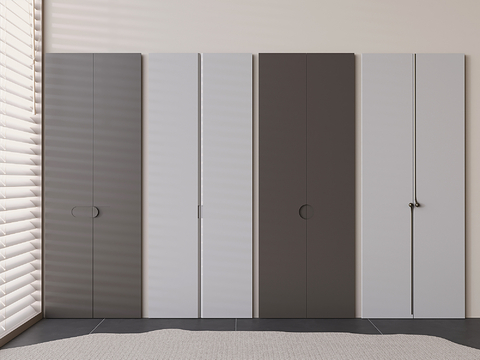 Modern wardrobe door panel