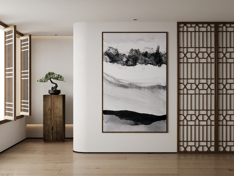 New Chinese Decorative Painting Zen Hanging Painting Ink Painting Ancient Painting