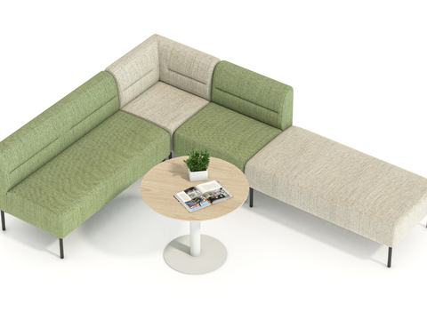 Modern corner sofa multiplayer sofa