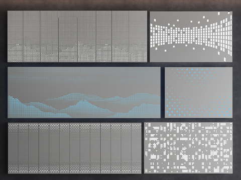 Perforated plate Transmit plate Aluminum veneer Perforated plate Panel