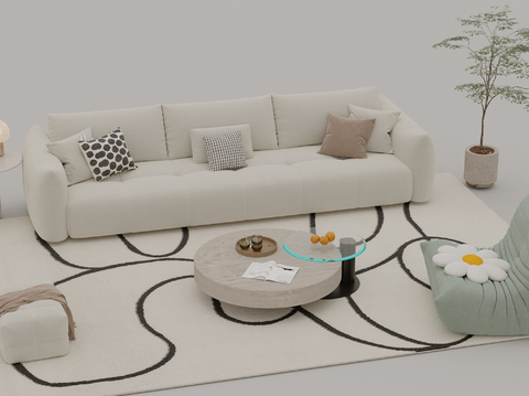 Cream Style sofa combination