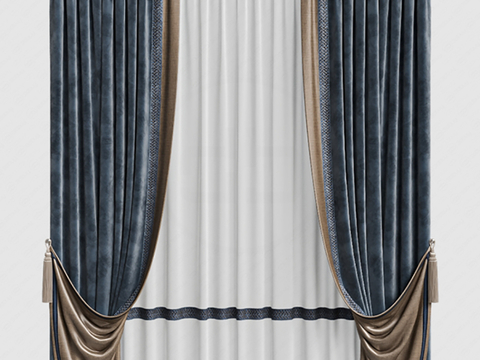 Jane European Curtain Flannel Curtain Gauze Curtain