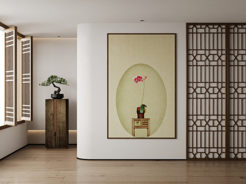 New Chinese Flower Art Painting Art Painting Decorative Painting