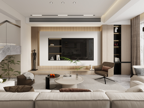 Modern Duplex Living Room