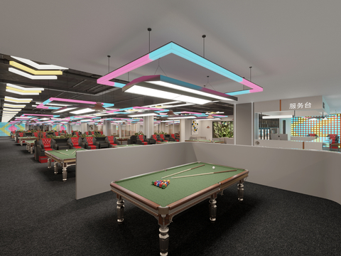 Modern Billiards Room Billiards Hall