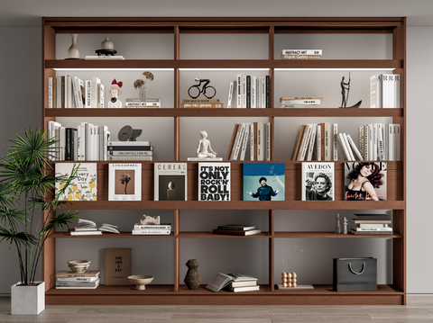 Modern Bookshelf Open Bookcase Storage Rack