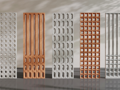 Quiet wind cement brick partition hollow brick red brick