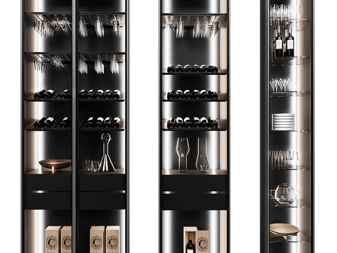 Modern Glass Wine Cabinet