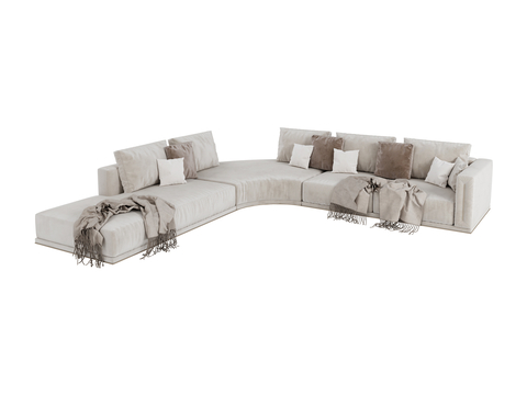 Longhi-Atar corner sofa multiplayer sofa