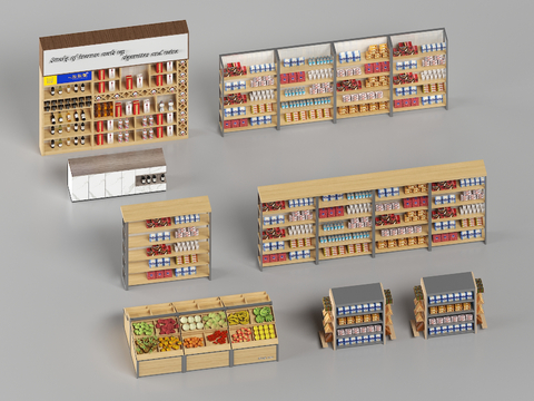 modern snack shelf supermarket shelf