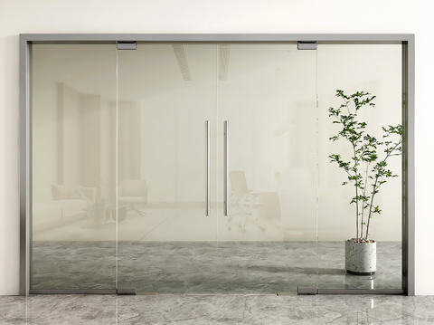 Modern Glass Door Double Door Office Door