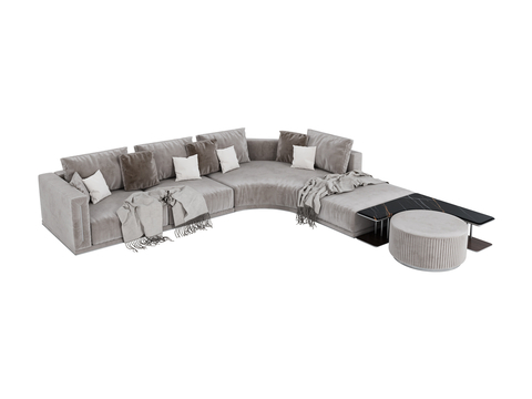 Longhi-Atar corner sofa multiplayer sofa