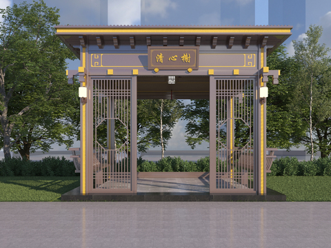 New Chinese Pavilion Aluminum Alloy Pavilion Leisure Pavilion