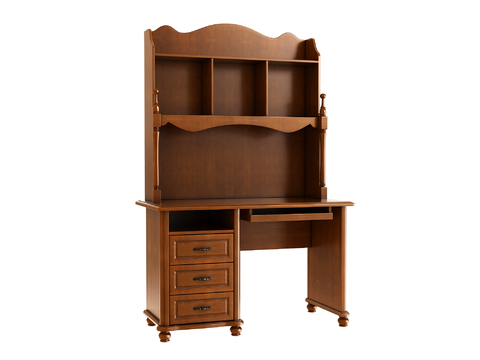 American desk integrated cabinet