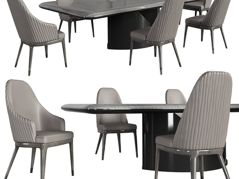 Mirage Long Dining Table and Chair