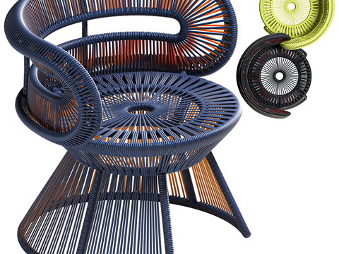 CIRQL modern Lounge Chair woven Chair