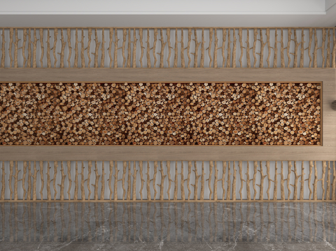 Modern deadwood Wall modeling wall