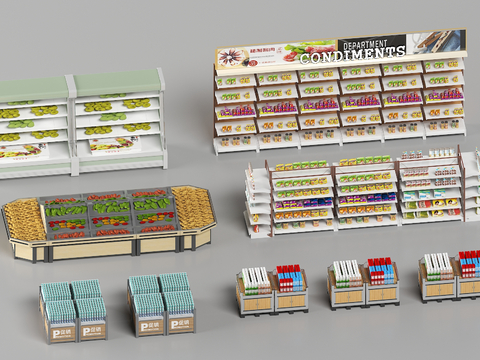 modern snack shelf supermarket shelf