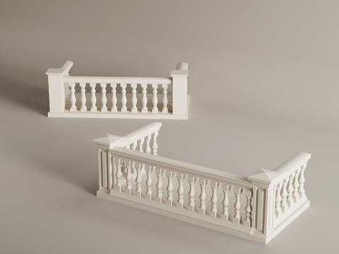 European-style Roman Column Railing Aquarius Column Railing