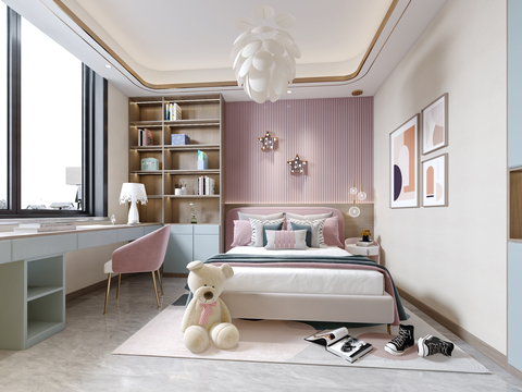 Modern Girl Room kids Bedroom Daughter Room