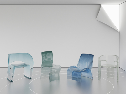 Modern Creative Transparent Chair Acrylic Chair