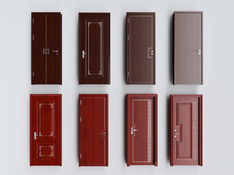 Neo-Chinese Style Entry Door Security Door Swing Door