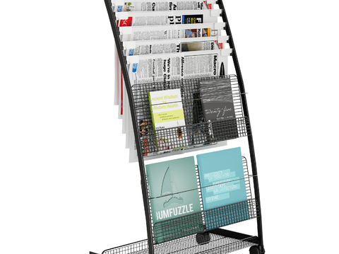 Modern Newspapers and Magazines Newspapers and Periodicals Exhibition Rack Magazine Rack