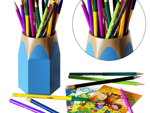 Modern children's pen holder pencil