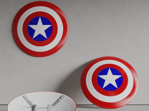 Wall Headwear Captain America Shield