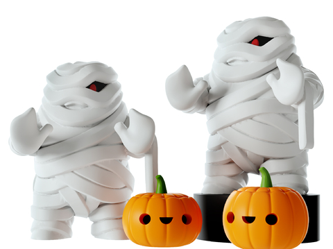 Modern Cartoon Mummy Doll Ornaments