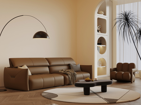 Modern Leather Sofa Sectional Sofa