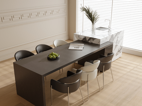 Modern Nakajima Dining Table and Chair