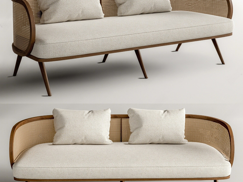 Silky Rattan Sofa Double Sofa