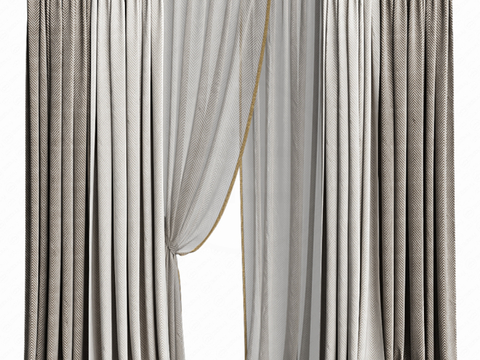 Modern Plain Curtain Screen