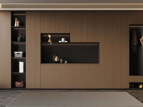 Italian Minimalist Shoe Cabinet Sideboard Integrated Cabinet