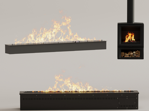 Modern Electronic Fireplace Stove Hanging Stove