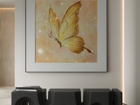 Modern Butterfly Oil Painting Decorative Painting