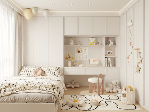 Cream Style kids Bedroom daughter room