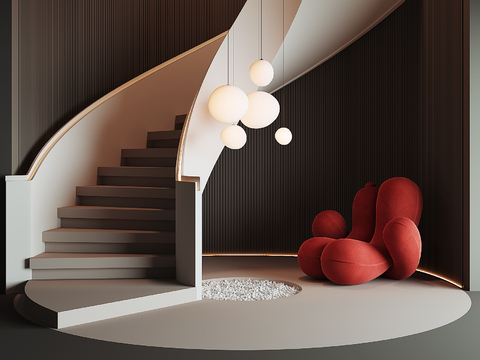 modern revolving staircase